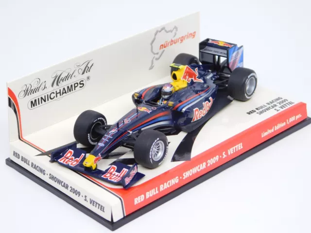 MINICHAMPS 1:43 Red Bull Racing Showcar 2009 Sebastian Vettel 403090085 Formel 1