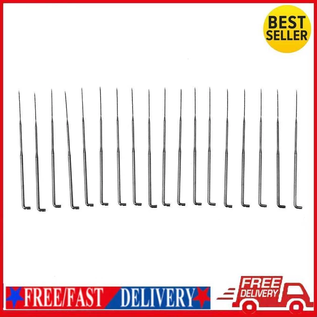 18 piezas Herramientas manuales de fieltro con aguja fina de metal de 7,9 cm Accesorio hágalo usted mismo