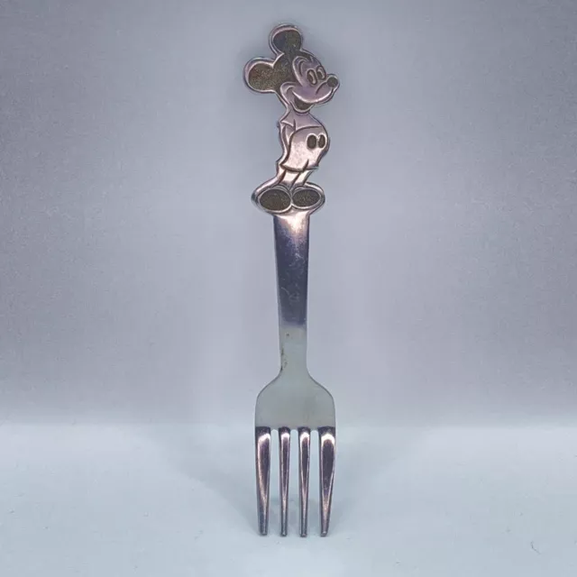 Vintage Mickey Mouse child's stainless fork Walt Disney by Bonny, Used