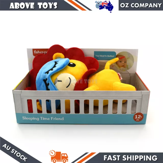 Fisher Price Plush Sleeping Bed Lion 30 cm Super Soft AX Toy For Baby 12 Months+