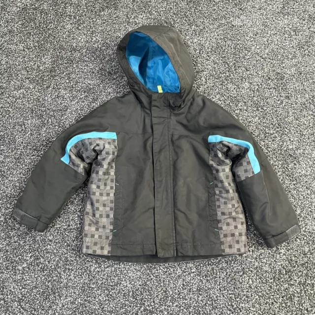 Cherokee Coat Toddler Boys Size 5t Gray 3 In 1 Geo Puffer Jacket