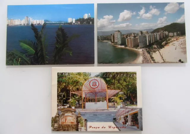 Postkarten Lot 3 x SAO VICENTE Brasilien Brasil Brazil Postcards Ansichtskarten