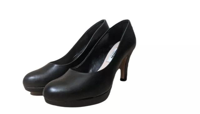 👕 Clark's  Pointure 37 👕  chaussures femme escarpins cuir talon noires