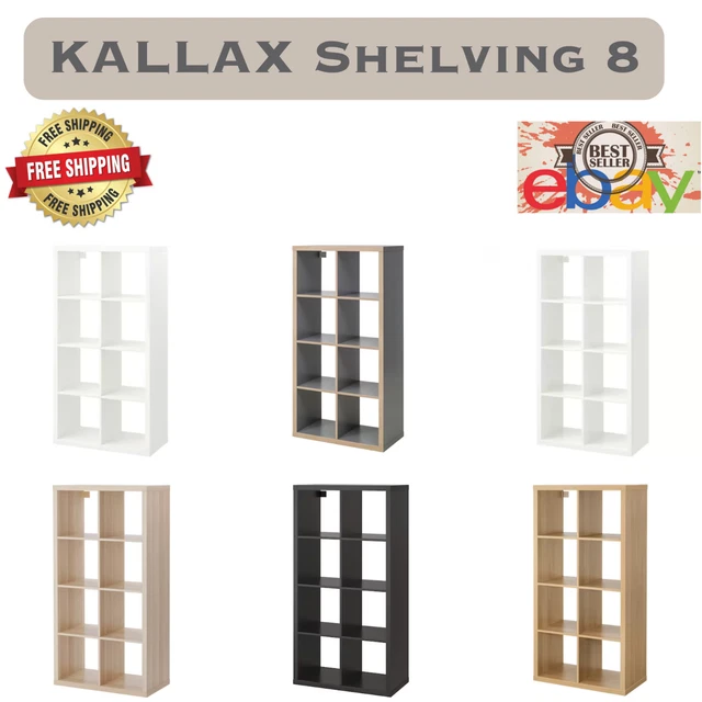 IKEA KALLAX SHELVING Display Bookcase Shelving Room/Office 8 Shelf 802.
