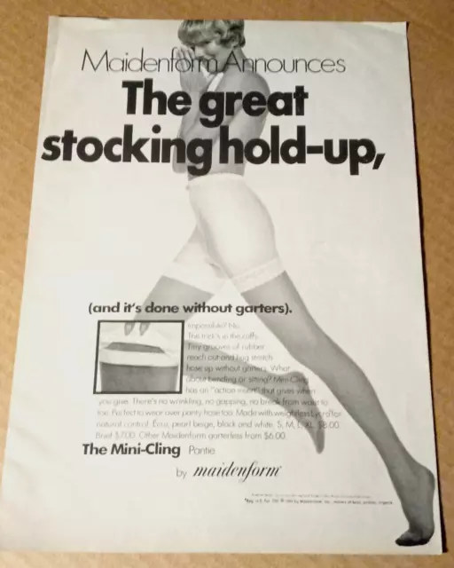 1968 Maidenform Dreamliners Bra & Pantie Girdle vintage print Ad