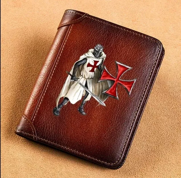 Knight Templar  - Custom  Genuine Leather Wallet