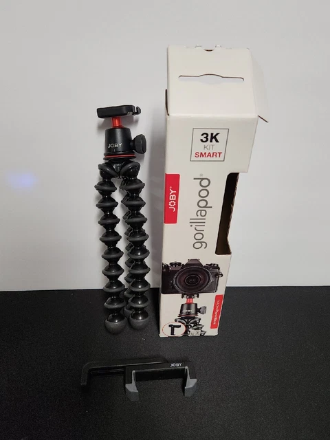 JOBY - GORILLAPOD 3K SMART Vlogging Tripod - Black/Red/Charcoal - OPEN