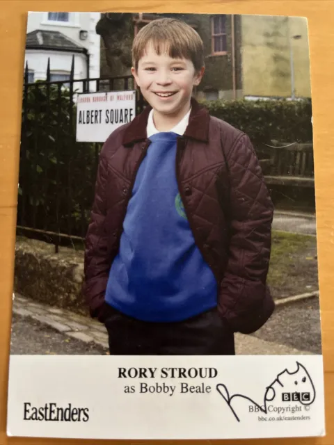 EastEnders Bobby Beale Hand Signed Cast Card Rory Stroud Autograph