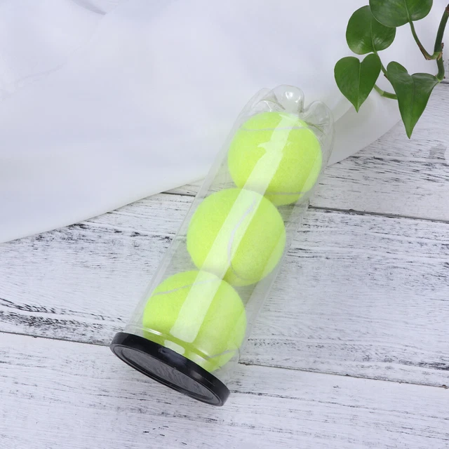 3 Pcs Balles De Tennis Ensemble Balles De Tennis Peut