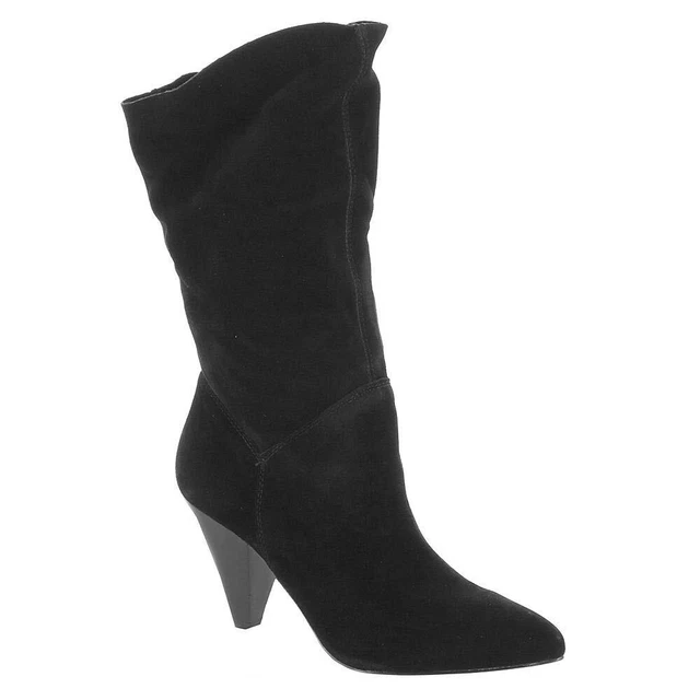 Steve Madden Womens rein Suede Pointed Toe Ankle Fashion Boots, Black, Size 6.0