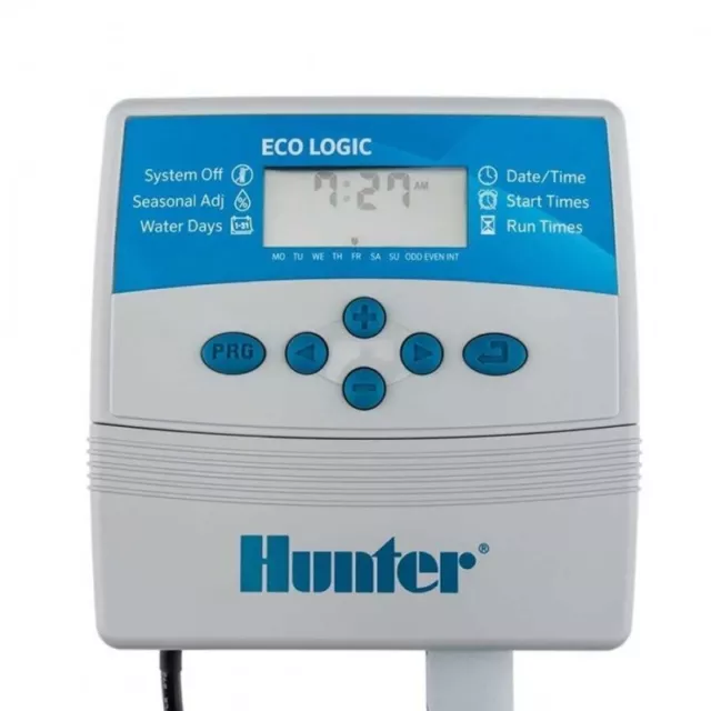 Programador de riego Hunter ELC 4 zonas interior, 230 VCA