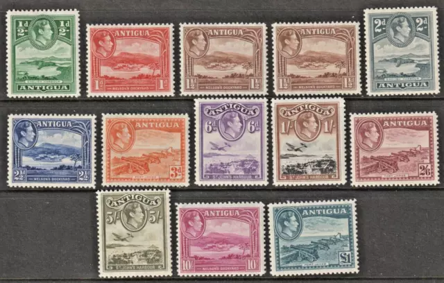 ANTIGUA - KGVI (1938) COMPLETE SET of 13 to $1 *MINT HINGED* SG 98-109 (CV £150)