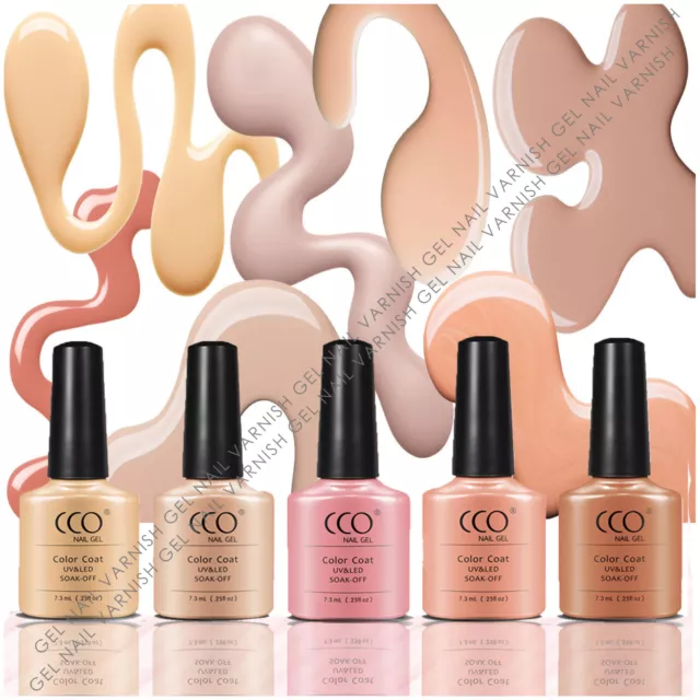 Gel Nail Polish Cco Varnish Uv Led Nude Range Professional Soak Off Colours