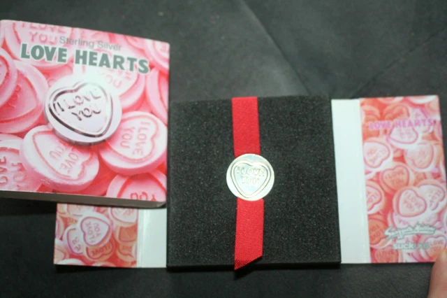 Swizzels Love Heart Token, Sterling Silver, Rare, Boxed