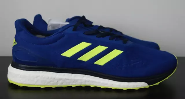 BNWOB Mens Adidas Response LT Boost Blue Gym Fitness Running Trainers - UK 12