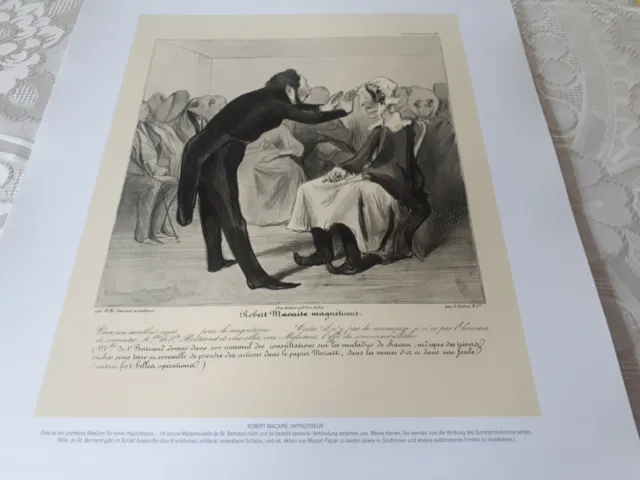 Honore Daumier Die Mediziner hochwertiges Kunstblatt a. einer Sammlung Erbschaft
