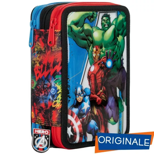 Marvel Astuccio Triplo Hero Giochi Preziosi Scuola Marvel -2021/22