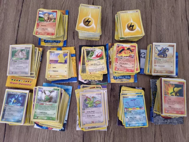 Lotto Circa 1000 Carte Pokemon Tutte Vintage 2003/2005 Vedi foto e descrizione