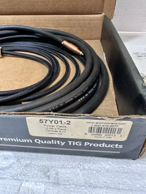 Anchor Brand TIG Welding Power Cable 12.5 Ft 57Y01-2 New 2