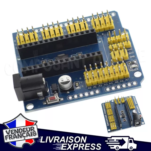 I/O Capteur Shield Carte D'extension Board Atmega328P Arduino Nano [625]