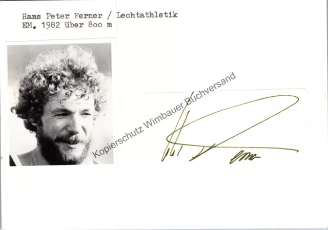 Original Autogramm Hans-Peter Ferner /// Autograph signiert signed signee Ferner