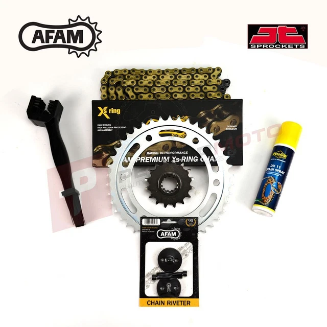 AFAM JT Gold X-Ring Kette und Kettenrad Kit passt Polaris 500 Predator 2003-2004