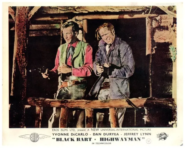 Black Bart Highwayman Original Lobby Card 1948  Dan Duryea western