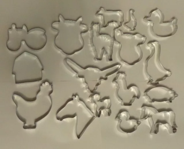 New Tin Farm Animals Cookie Cutters