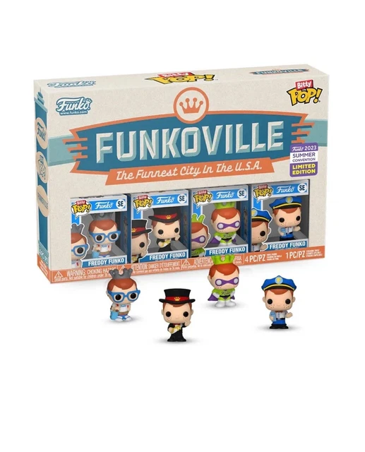 FUNKO BITTY POP! Funkoville 4Pack Vinyl Figure 2023 Summer Convention
