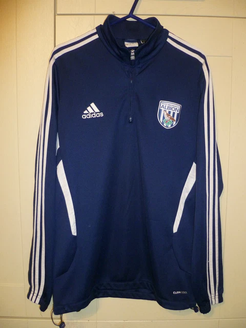 West Bromwich Albion - 2010 Original ""Adidas Climacool"" Reissverschluss Ausschnitt Top (42/44)