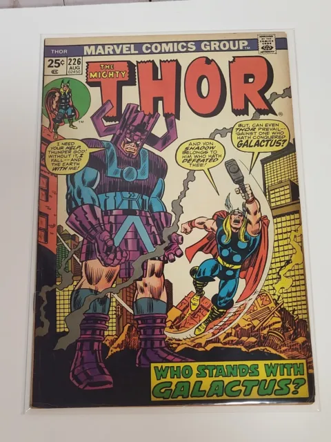 Thor #226 VF- 7.5  Galactus 2nd Firelord! Marvel 1974
