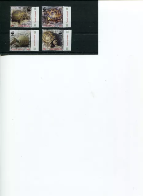 2007 WWF ARMENIA Four-toed Tortoise 4V complete set MNH POSTFREE Australia ONLY