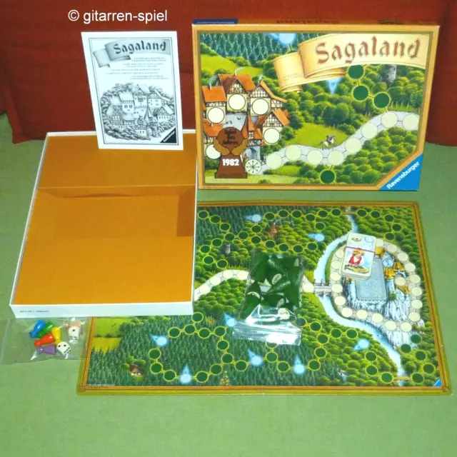 Sagaland - Komplett 1A Top! - Klassische braune Ausgabe von Ravensburger ©1981
