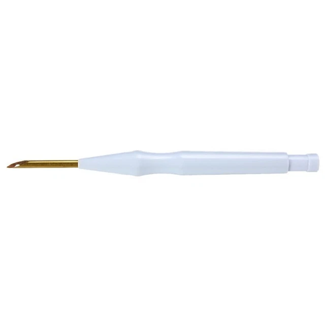 Kit de costura de aguja perforadora ajustable alfombra hilo aguja bordar pluma