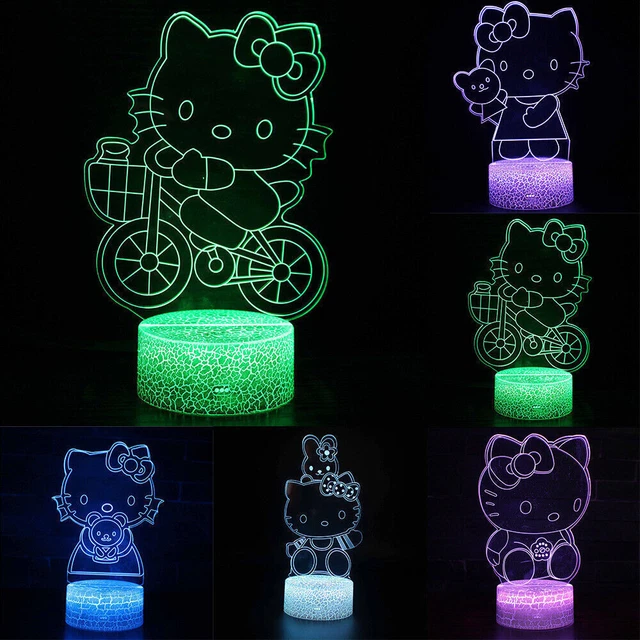 HELLO KITTY LED Night Light Touch Table Desk Lamp Bedroom Home Decors