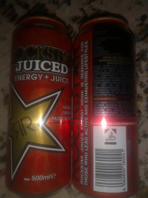 Energy Drink, Rockstar Energy Juiced Mango orange Passion Fruit (Ger) 1 FULL Can