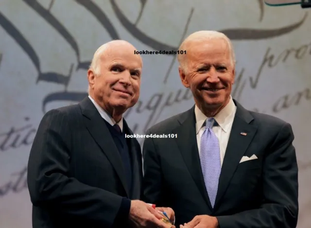 Senator John McCain Photo 8.5x11 Joe Biden Political Memorabilia Collectibles