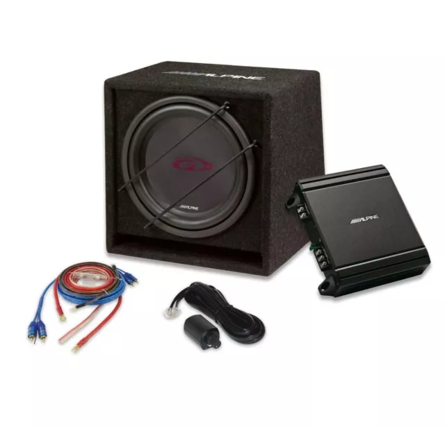 Alpine SBG-30KIT Subwoofer 12" 30cm Amplificatore Cavi