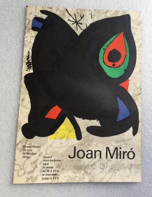 Cartel Gran Palacio de Joan Miró -Ministerio de Cultura y Medio Ambiente 