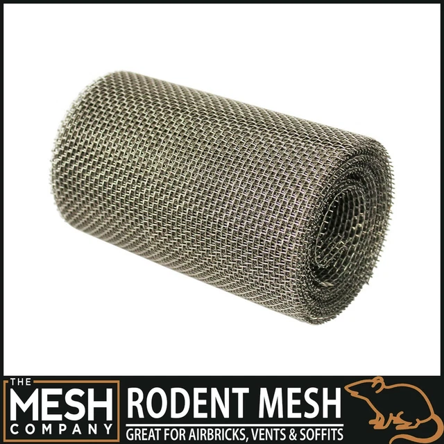 STRONG 2.5MM HOLE Stainless Steel Rodent Airbrick Vent Soffit Wire Mesh