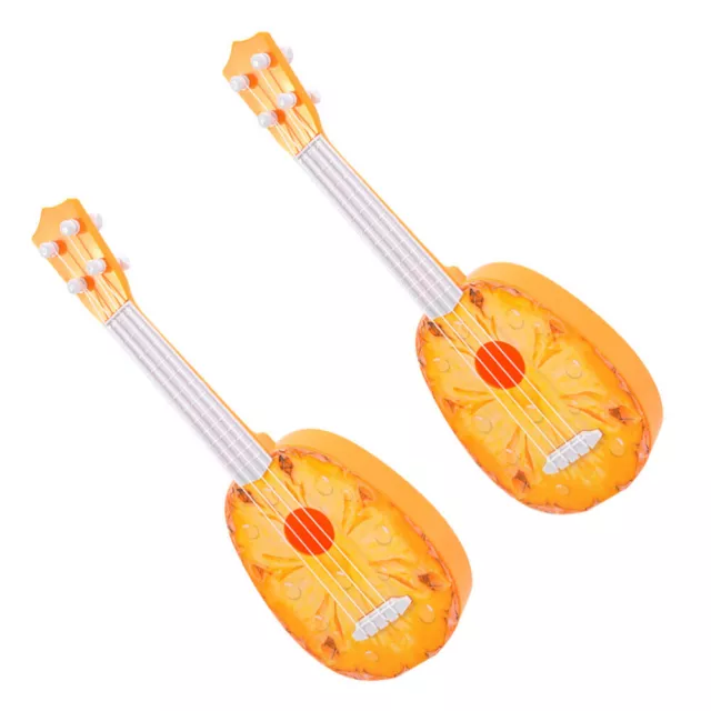 2 Pcs Baby Musical Instrument Toy Guitar Model Kids Toys Small Child Stringed
