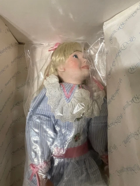 Heritage Dolls Hamilton Collection 14" Rebecca Porcelain doll Jennifer Esteban