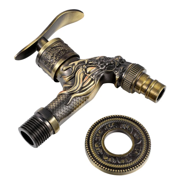 Grifo antiguo fregadero de fregadero de una sola manija TOPBATHY para lavabo de cocina de baño