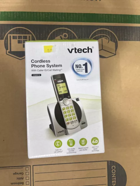 VTech CS6919 Cordless Phone System Expandable with Caller Id Open Box