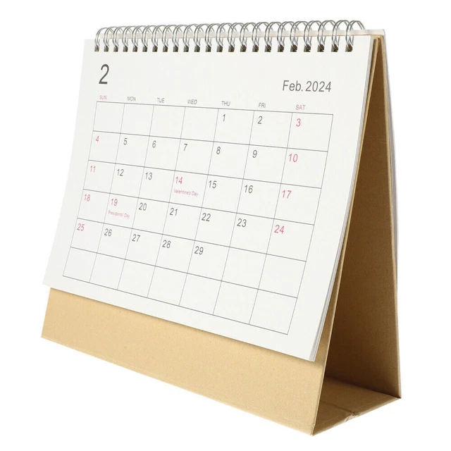 FREE STANDING CALENDAR 2023 2024 Desktop Calendar Desktop Calendar Desk