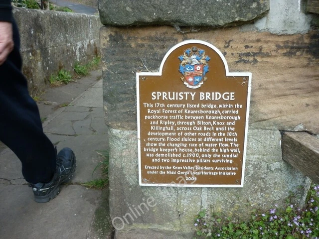 Photo 6x4 Spruisty Bridge, Knox, Harrogate  c2011