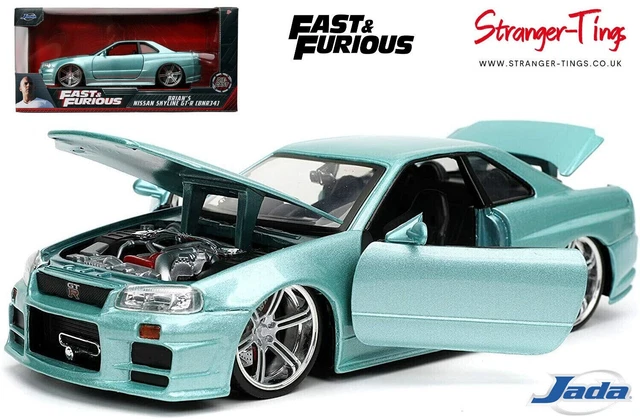 JADA TOYS 1/24 Nissan Skyline 2000 GTR - Voiture Fast And Furious Brian 99686BK