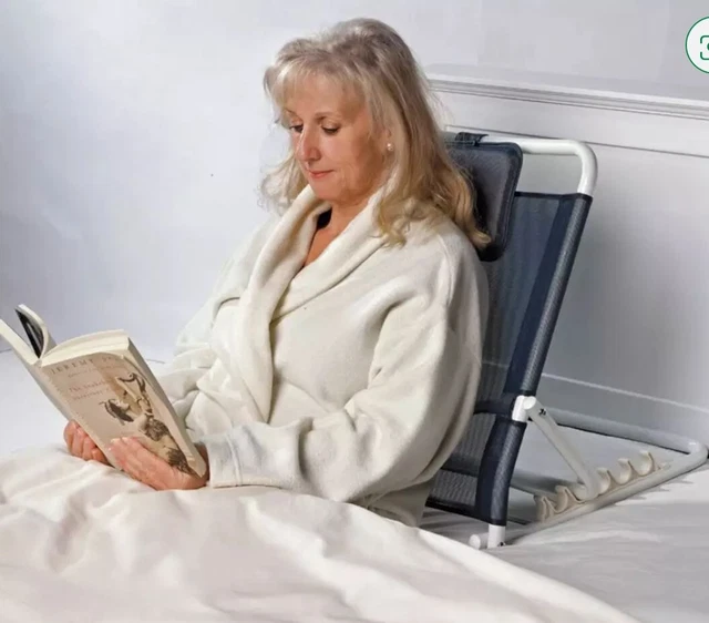Respaldo de cama plegable ajustable con reposacabezas acolchado para mujer y hombre