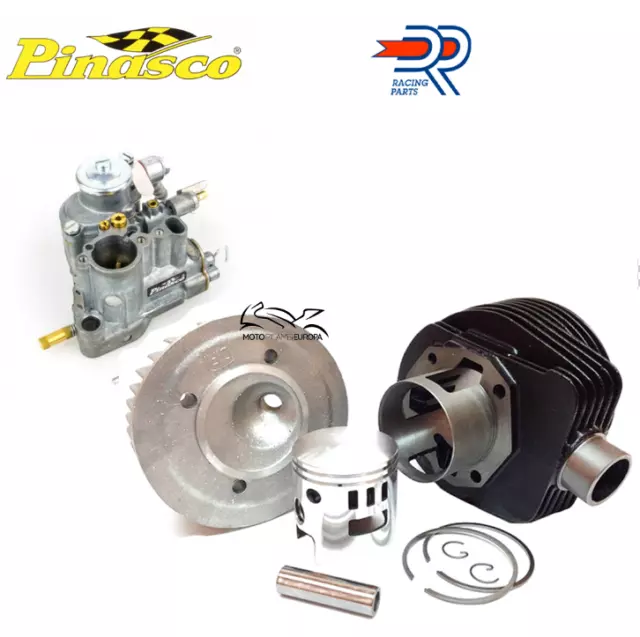 GRUPPO TERMICO DR 177 cc + CARBURATORE PINASCO SI 22 ER VESPA PX ARCOBALENO 125