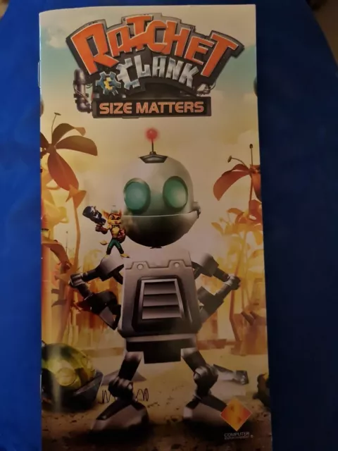 Ratchet And Clank Size Matters Psp Game Manual ONLY